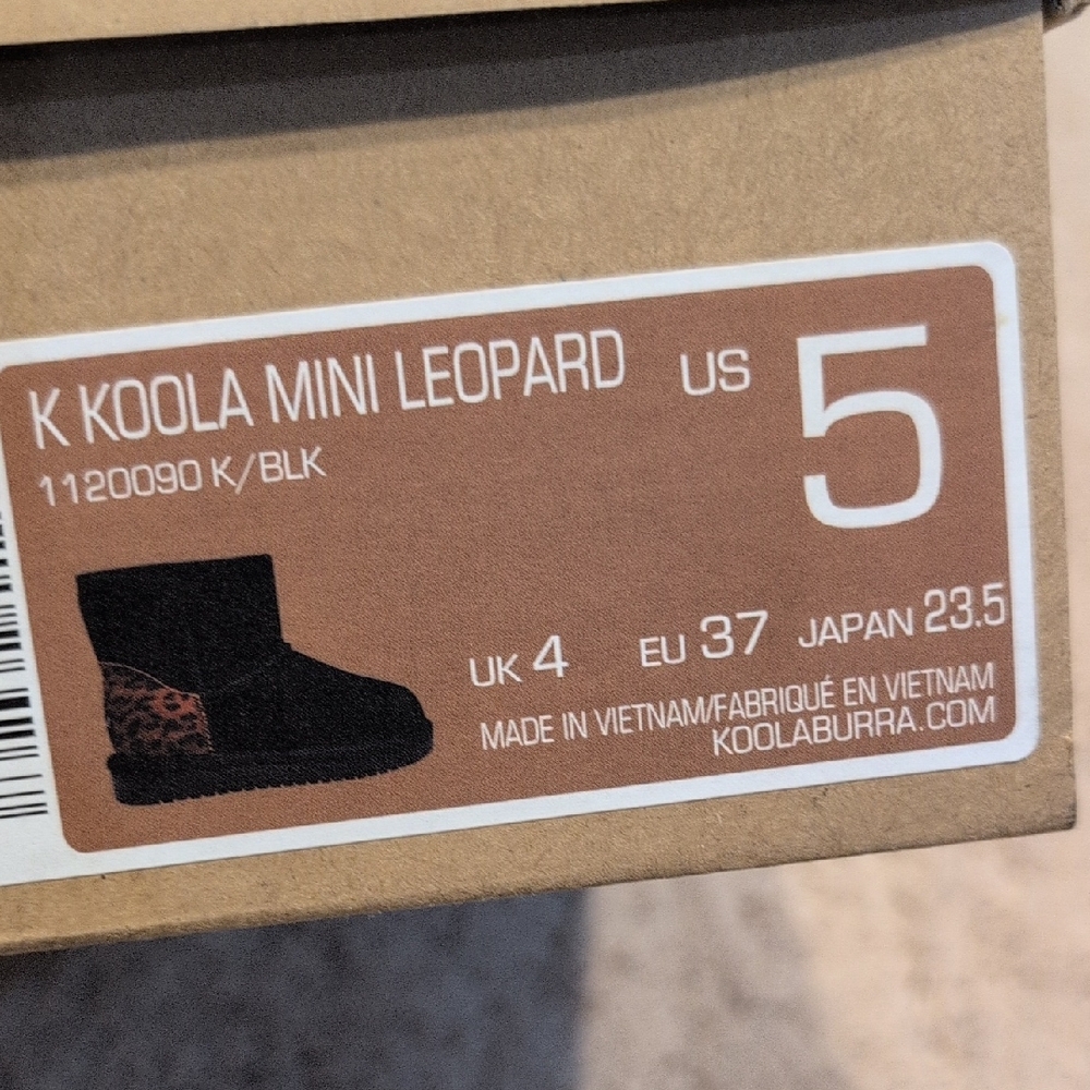 Koolaburra By Ugg Black and Leopard Ankle Boots